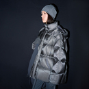 2025秋冬宽松休闲立领连帽羽绒服女 运动 4级防泼水面料 半圆女装