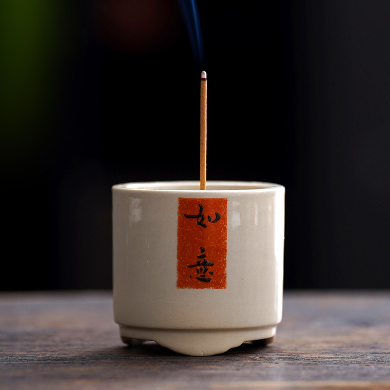 草木灰创意线香插小香炉檀香茶桌香薰炉家用香器香道香托香座摆件,家居饰品,香薰炉,淘宝优惠券,粉丝福利购,淘宝优惠卷