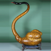 坐忘堂天然大天鹅葫芦手工烙画烫画摆件客厅玄关新年礼物真葫芦