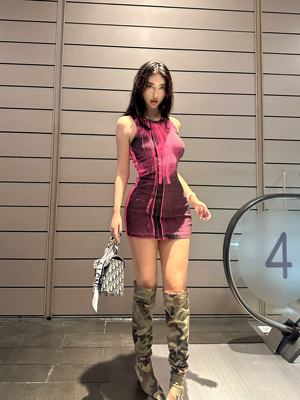 罗曼凯瑟修身春夏印花