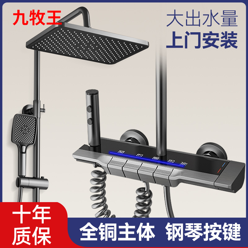 九牧王淋浴花洒套装全铜正品家