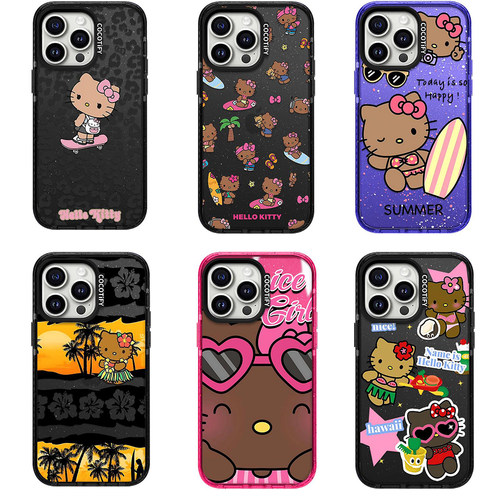 COCOTiFY黑皮HelloKitty猫手机壳
