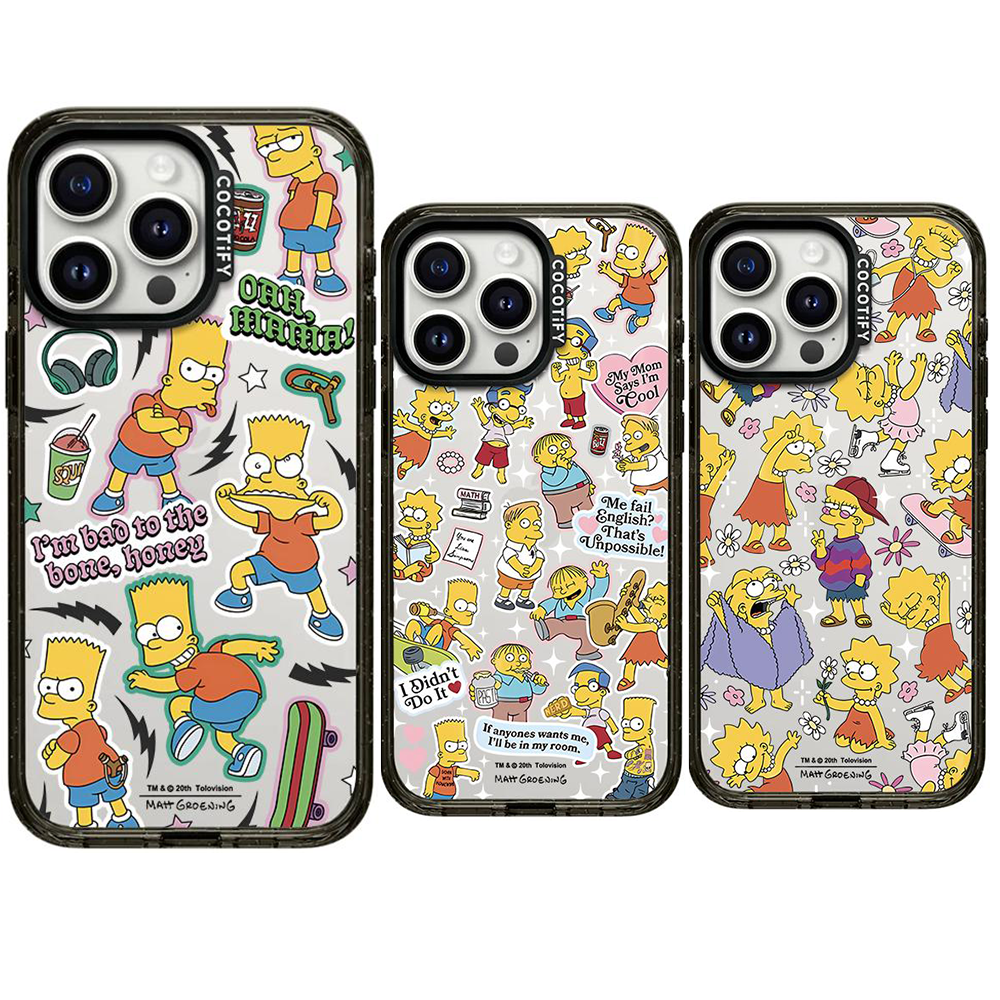 COCOTiFY联名辛普森一家合集贴纸16Pro适用iPhone15ProMax苹果14Pro网红明星可爱卡通磁吸手机壳