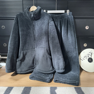 冬季 家居服保暖套装 新款 25195暖暖绒拉链立领男士 11.16