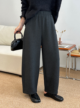 11.17 冬季新款 YZ-8853-1韩版松紧腰百搭时尚羊绒九分加绒奶奶裤