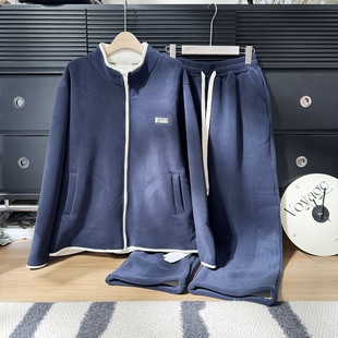 家居服套装 25160拉链立领暖绒男友面包衣男士 11.5