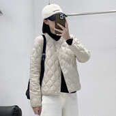 82406韩版 1.10 AFN 90白鸭绒葫芦绗线轻薄圆领羽绒服