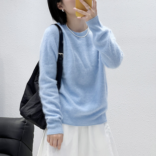 高配百搭圓領羊毛羊絨拉絨衫 9.17 26671韓版 秋季 新款