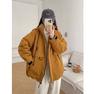 15081韩版 90白鸭绒大口袋连帽羽绒服外套 福利 12.25