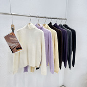 1.4 百搭羊毛羊绒拉毛堆堆领打底 66203韩版 福利