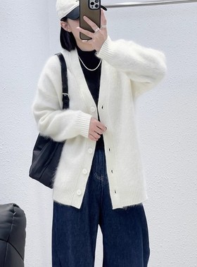 12.25 福利 LGM-24-42韩版进口高配幼崽马海毛V领开衫