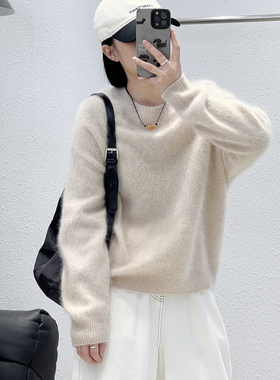 12.11 福利 LGM-3901韩版简约高级感圆领套头全羊毛拉毛衫
