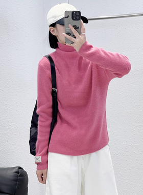 12.25 福利 BSYJ-2678韩版袖口小标高领打底浣熊绒衫