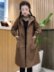 减龄百搭中长款 时尚 加厚棉服大衣 2026新款 夹棉连帽风衣外套女冬季