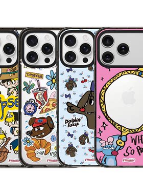 鼠鼠魔镜海豚出租适用于苹果17Air/iPhone16ProMax透明磁吸手机壳15promax全包保护套网红14镜面13防摔12系列