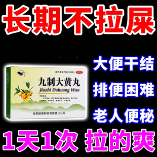 便秘润肠通便排毒九制大黄丸成人老人便秘药效特大便秘结通便药ZM
