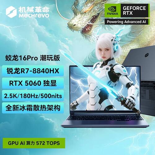 机械革命蛟龙16Pro潮玩版游戏本