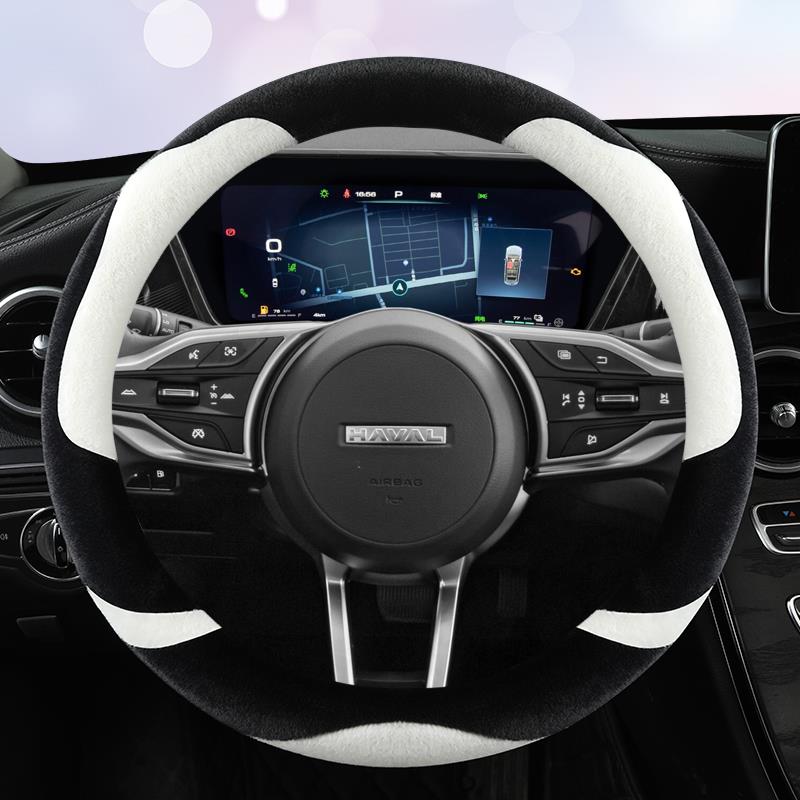 长城哈弗h6国潮版m6plus h2s h5 h9哈佛m6plus冬季毛绒方向盘套
