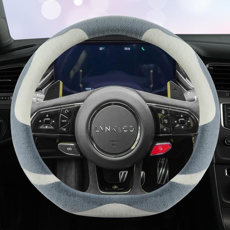领克03 01 05 02hatchback 06 09PHEV方向盘套08冬季毛绒汽车把套