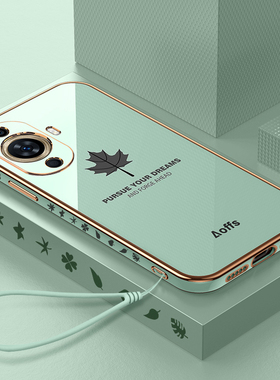 适用华为nova11手机壳nove新款硅胶novo防摔全包nava保护套n0va十一navo女带挂绳款novα男note网红n士软外壳