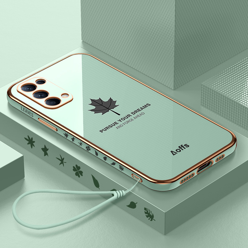 适用OPPOReno5硅胶防摔壳送钢膜