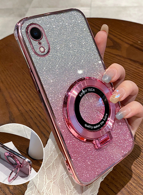 适用苹果xr手机壳iPhonexr透明新款RX硅胶iponeXR专用i全包防摔xa的applexr叉r带支架xl钢化膜X2男xe女cr士生