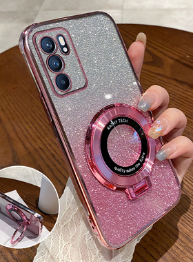 适用opporeno6手机壳透明OPPO保护Reno65G套opopreno软硅胶poopreno全包防摔opp0pp0男5G女opporen06带支架款