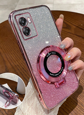 适用OPPOA775G手机壳OPPO新款A77全包防摔5G透明硅胶保护套CPH2339女带支架款男钢化膜网红高级感士软潮外壳