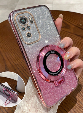 适用红米note10S手机壳4G海外国际版新款redmi小米noto全包防摔n0te透明硅胶redminote保护套女带支架男外壳