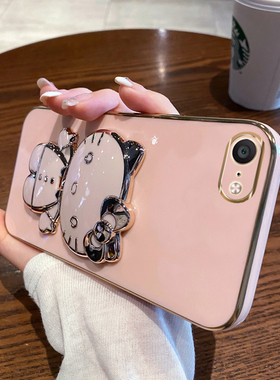 适用vivoX9Plus手机壳X9SPlus新款vivo硅胶vivix全包vovox防摔spius带镜子支架spuls保护s套ⅴivox维沃sp叉女