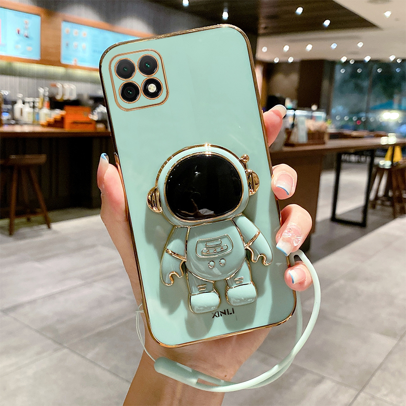 适用三星A22新款直边防摔壳送膜