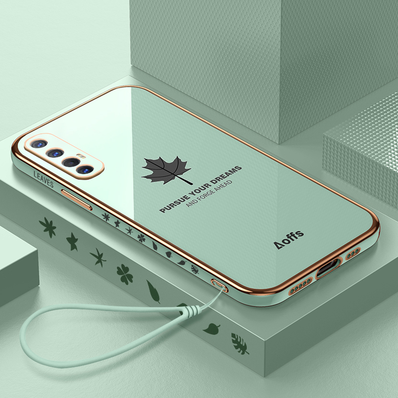 适用OPPOReno3Pro硅胶防摔壳送膜