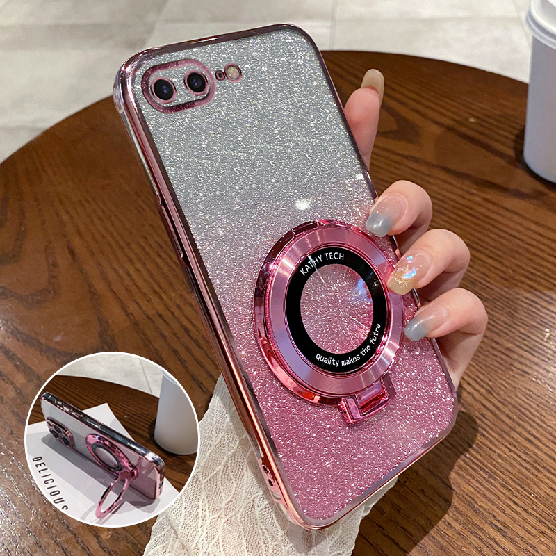 苹果八8plus手机壳iPhone8p透明i8plus的高级感8spuls硅胶ip全包防摔i女男apple新款8ps带支架puls钢化膜适用 3C数码配件 手机保护套/壳 原图主图