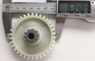 4P19 盆景巡航者X128 6129 C29碎纸机齿轮10齿34齿配件 4P23A