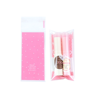 草沐岚diy唇膏自封袋润唇膏包装口红礼品袋不干胶包装袋透明袋子