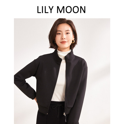 秋季常规拉链外套LILYMOON