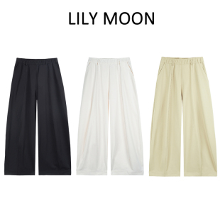女裤 休闲文艺通勤九分阔腿裤 LILYMOON 通勤百搭 花花推荐