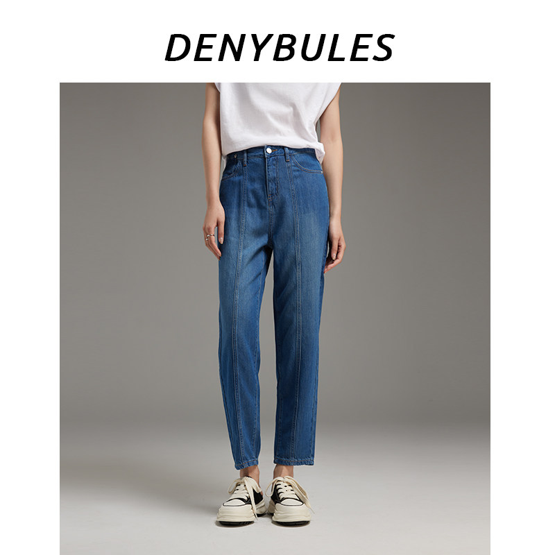 DENYBULES测试推荐复古拼接裤