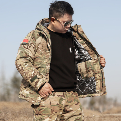 俄罗斯防寒服冬季迷彩服加厚保暖