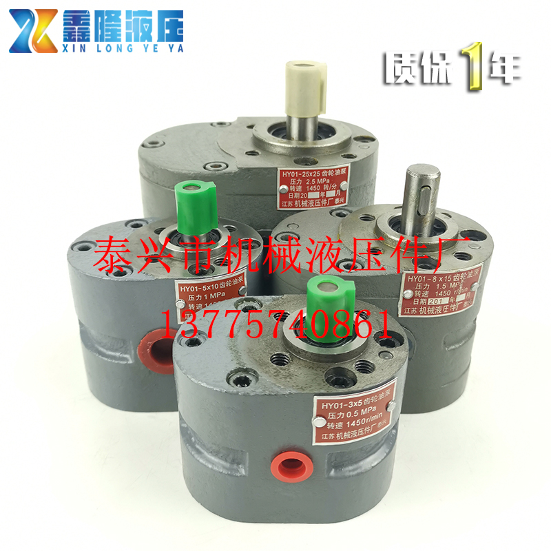 HY01-3X5 5X10 8X15 12X20 25X25 50X2J5 10025齿轮油泵CBJ-8*1