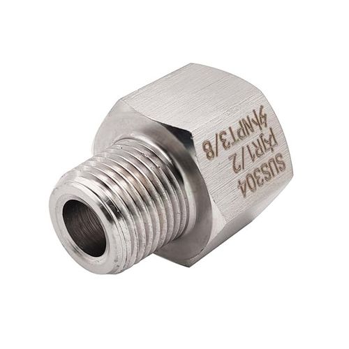 内ZG1/2-外NPT3/8不锈钢螺纹转接头 内丝RC PT1/2转 外丝NPT3/8