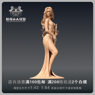 【猫叔模型】b13-49湖中仙王王者之剑1/64或1/43比例人偶微缩白模