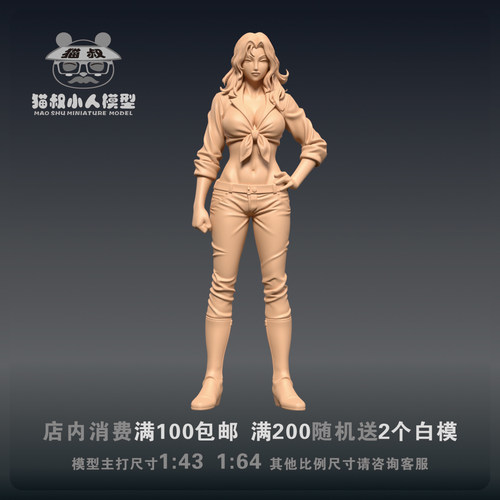【猫叔模型】b15-164乔纳·巴修塔/64或1/43比例人偶微缩树脂白模