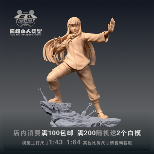 猫叔模型雏田1/64微缩白模