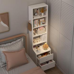 床头置物架简约现代卧室小型加高多功能床边小柜子储物简易床头柜