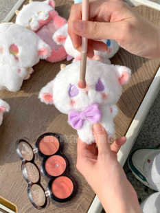 咚咚研究所原创天使小羊玩偶紫色蓝色可爱海星体小羊公仔玩具