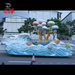 饰圣诞鹿车儿童乐园典礼彩车 圣诞巡游彩车圣诞节装