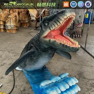 水上乐园仿真恐龙沧龙模型恐龙园游乐场公园大型硅胶雕塑恐龙厂家
