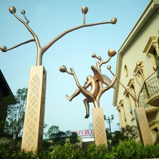 和信智造《景观雕塑》不锈钢雕塑定制户外园林景观广场金属雕塑