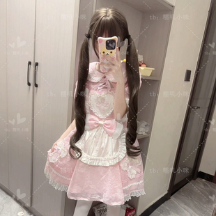 糯叽小咪全头套假发女82cm甜妹萝莉少萝Lolita长卷发 心动循环